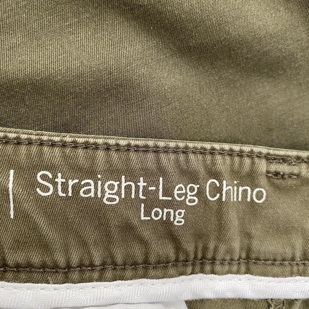 Talbots Straight Leg Long Chino Pants Women’s Size 8 Preppy Moss Green Tall - Picture 3 of 14